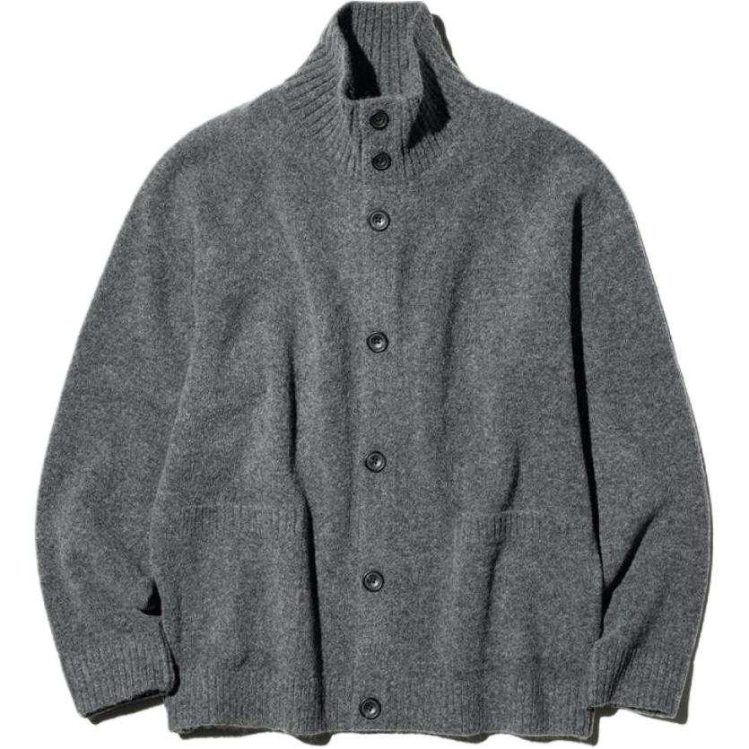 UNIQLO Knitwear Men's 08 Dark Gray Turtleneck Moderate