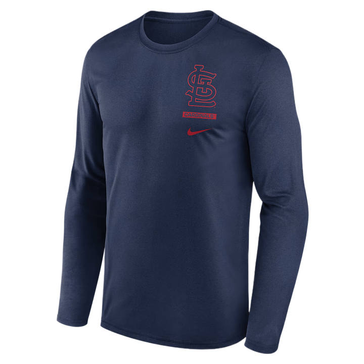 Nike Nike T Shirts Men's Marine Blue Crew Neck Moderate