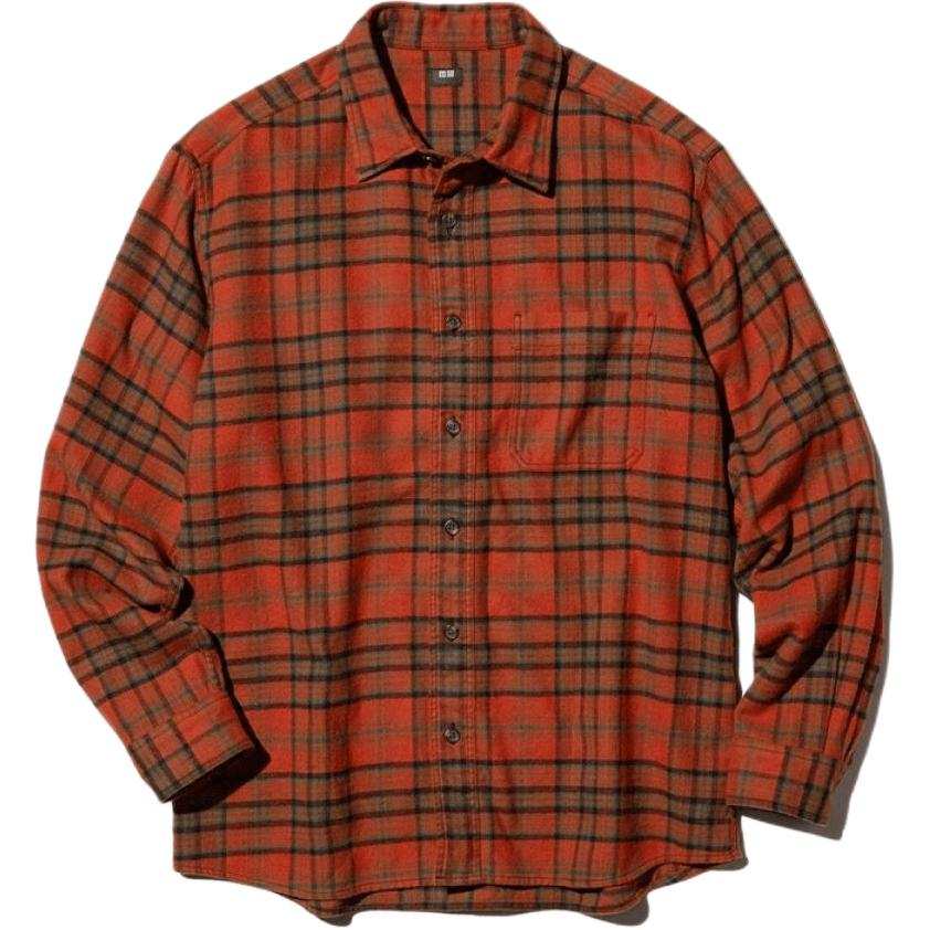 UNIQLO Shirts Unisex 26 Orange Red Moderate