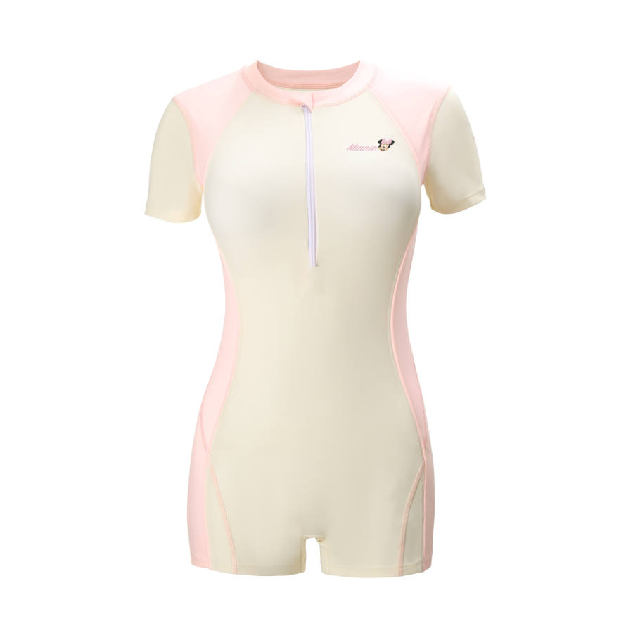 Disney One Piece Swimsuits Women's Crew Neck Moderate Square Leg One Piece Swimsuit