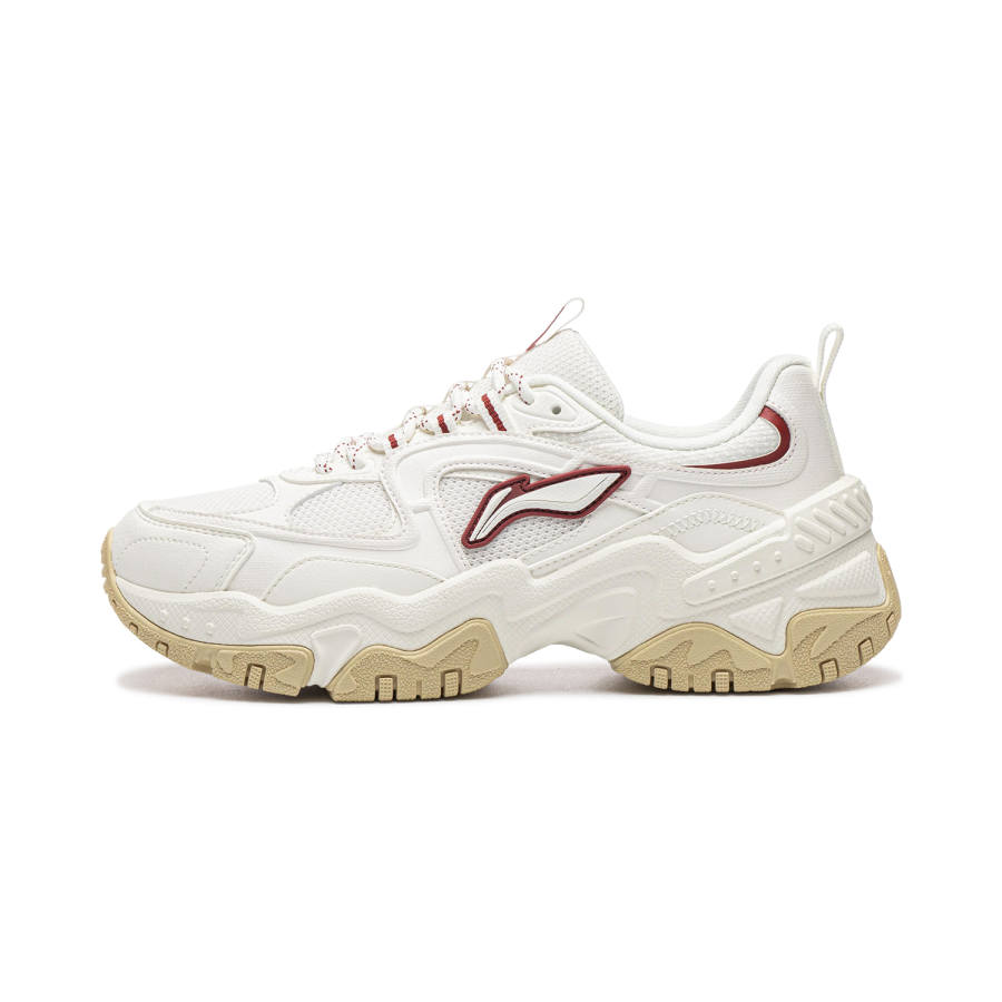Li-Ning Li Ning Brown Sugar Casual Shoes Women's Low Top Mist White