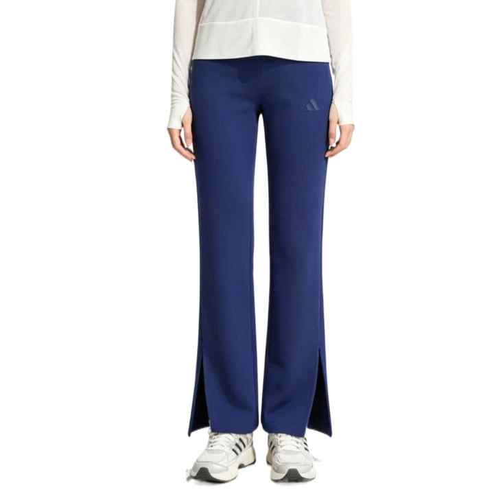 Adidas Adidas Knitted Sweatpants Women's Dark Blue Moderate Flared Pants