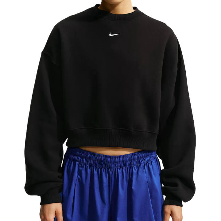 Nike Nike Sweatshirts Women's All Black/Sail White Crew Neck Moderate