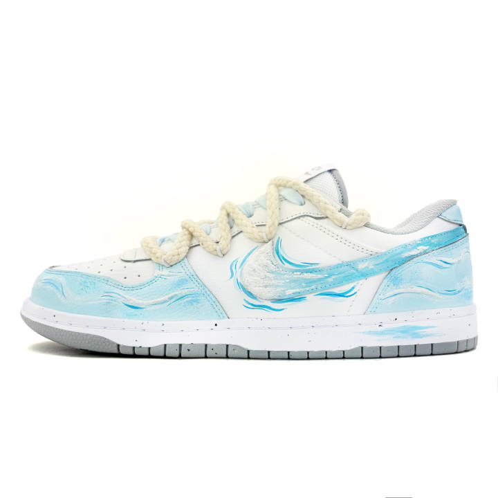 Nike Nike Big Skateboard Shoes Men's Low Top Blue