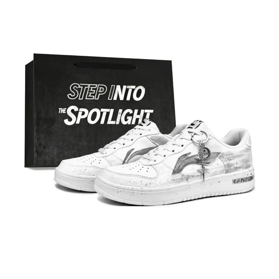 Li-Ning Li Ning Floating Boat Skateboard Shoes Unisex Low Top White/Gray/Black