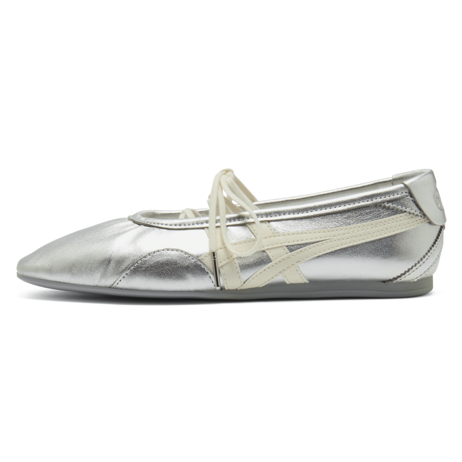 Onitsuka Tiger GYMNARINA Mary Jane Shoes Women's Low Top Silver