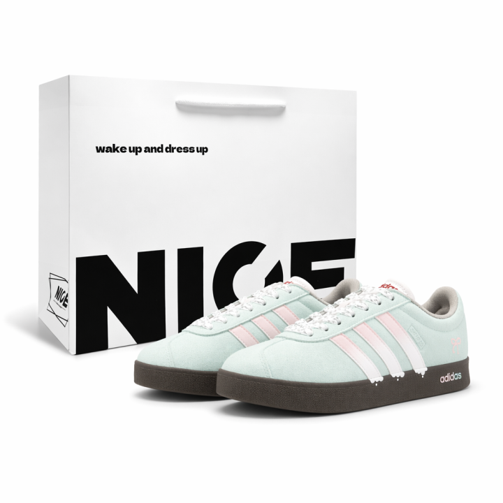 Adidas Adidas VL COURT 2.0 German Army Trainers Unisex Low Top Pink