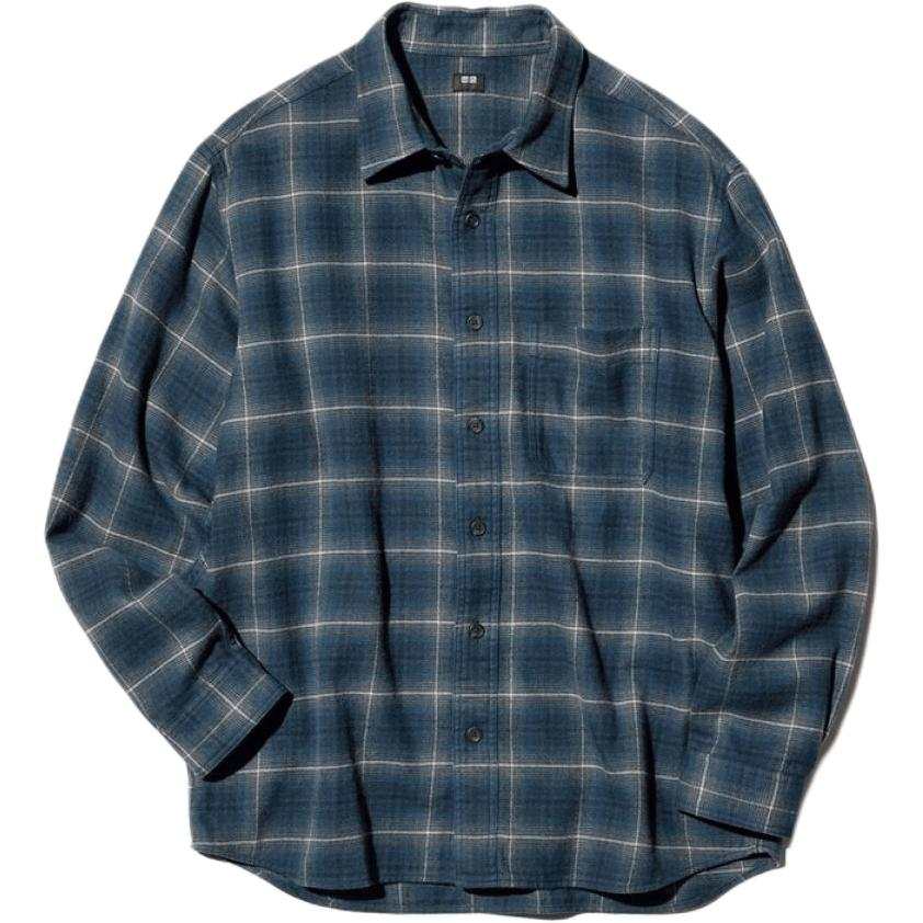 UNIQLO Shirts Unisex 66 Blue Moderate