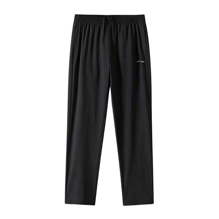 Li-Ning Li Ning Casual Pants Unisex Black Thin Straight Fit Pants
