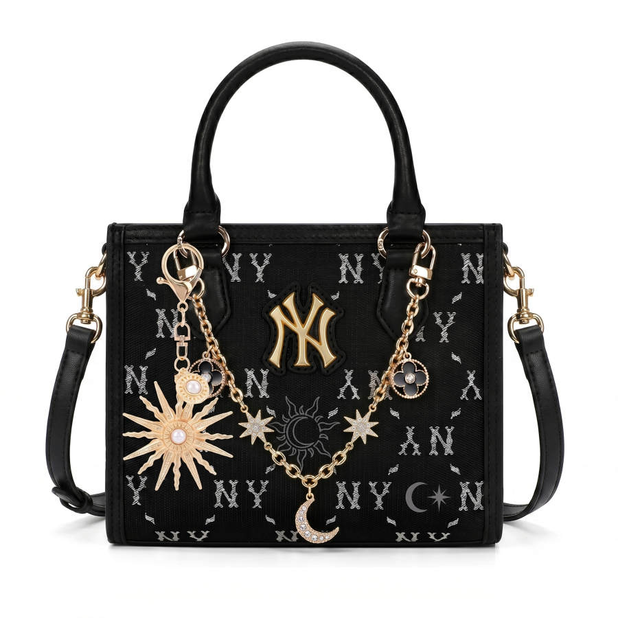 MLB MLB New York Yankees Monogram Handbags Black