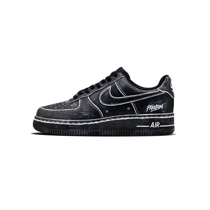 Nike Nike Air Force 1 Skateboard Shoes Unisex Low Top Black White