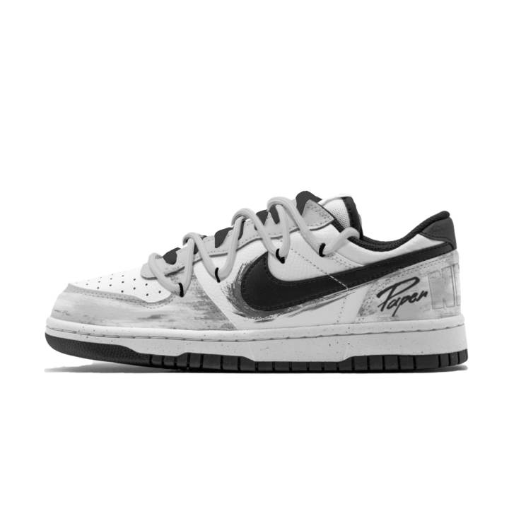 Nike Nike Big Skateboard Shoes Men's Low Top Black/White/Gray