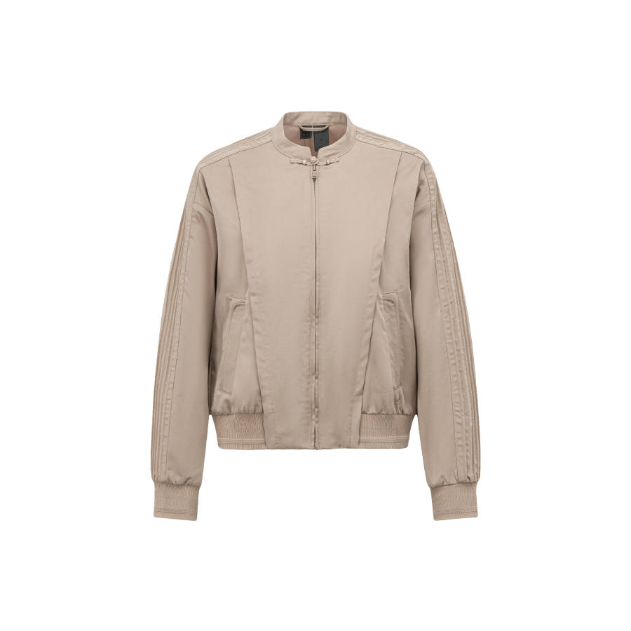 Li-Ning Li Ning Jackets Women's Wheat Khaki Hooded Moderate Straight Fit