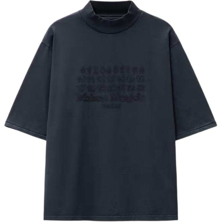Maison Margiela T Shirts Men's Black Turtleneck