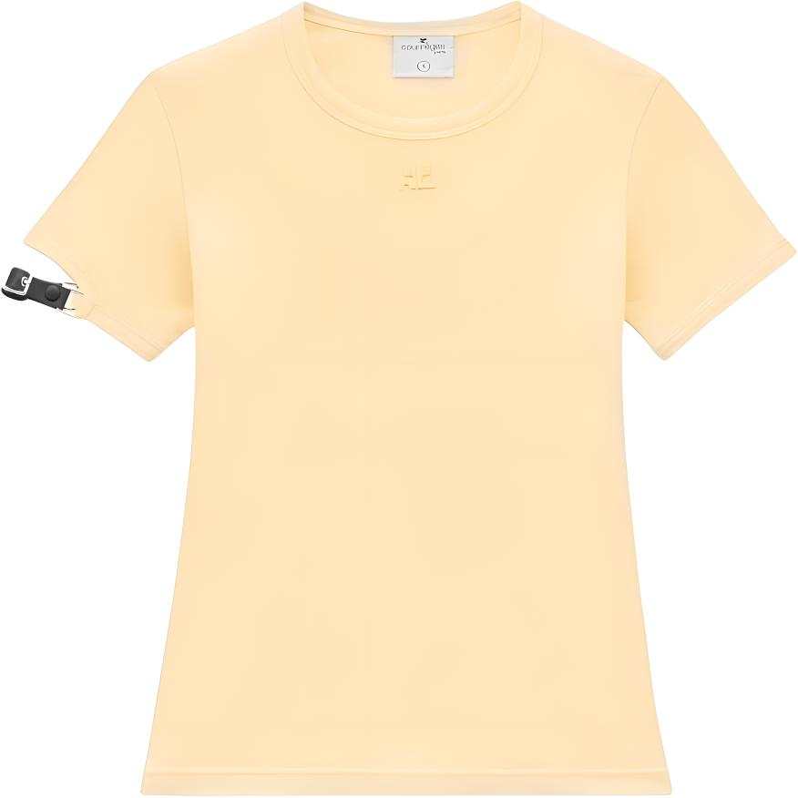Courreges buckle-detail T-shirt