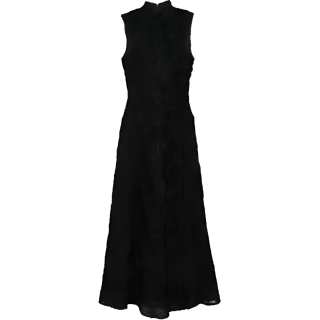 Rotate flower-mesh maxi dress