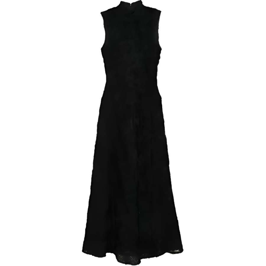 Rotate Rotate flower-mesh maxi dress
