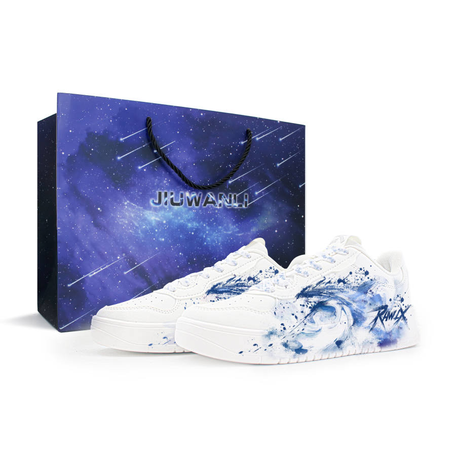 ANTA Easy Skateboard Shoes Men's Low Top White/Blue