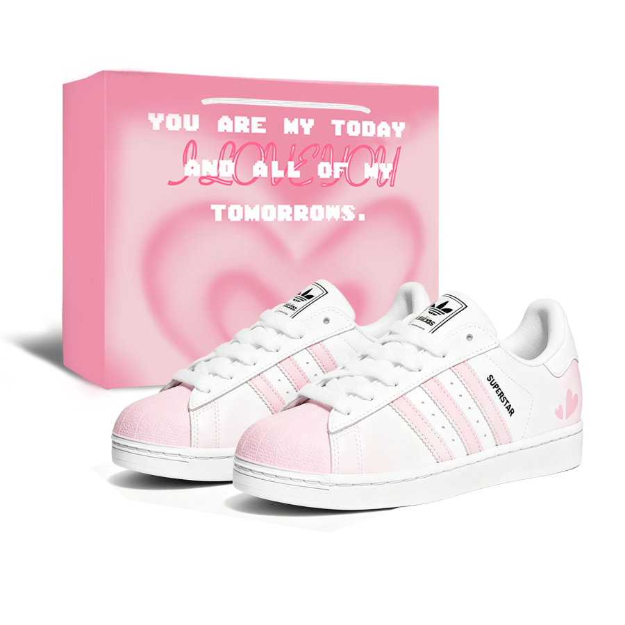 Adidas Originals Superstar 2 Skateboard Shoes Women's Low Top Pink