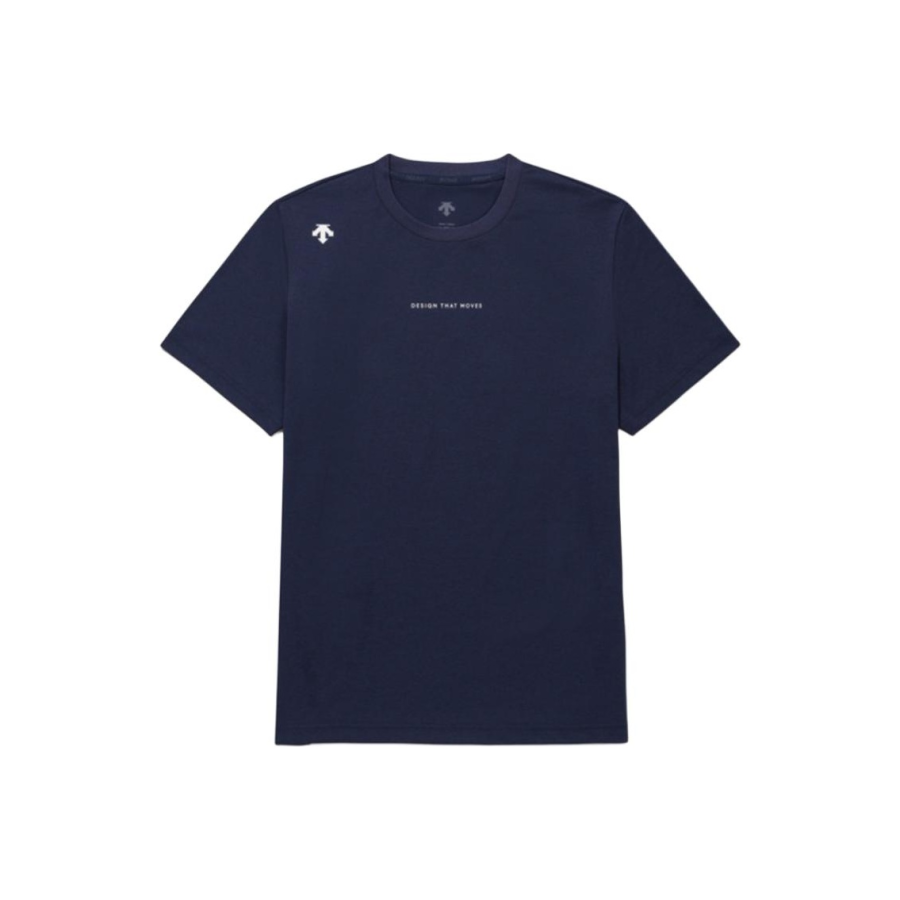 DESCENTE Quick Dry T Shirts Unisex Crew Neck Moderate
