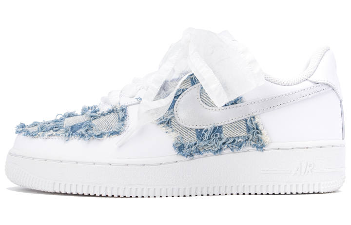 Nike Nike Air Force 1 Skateboard Shoes Men's Low Top White/Blue