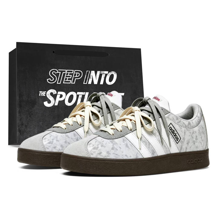 Adidas Adidas Vl Court Classic German Army Trainers Unisex Low Top Gray