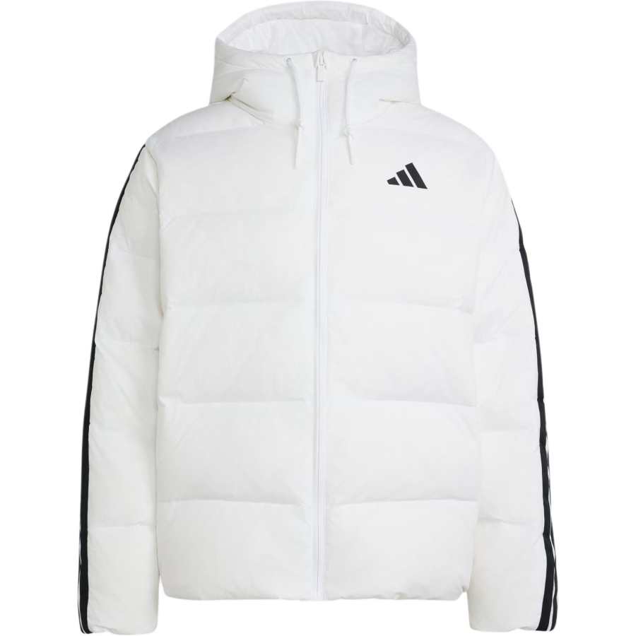 Adidas Adidas ESSENTIALS Down Jackets Men's White Hooded Non Detachable Moderate