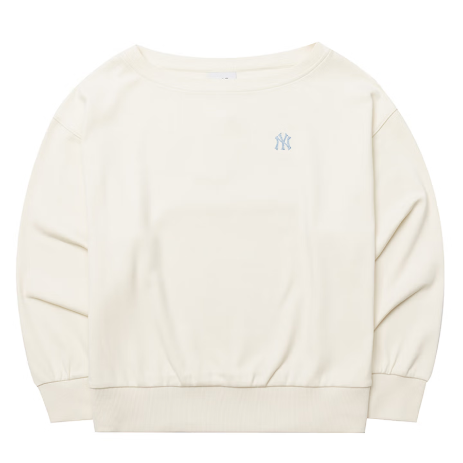 MLB MLB Sweatshirts Women's Ecru/Dark Blue Crew Neck Moderate