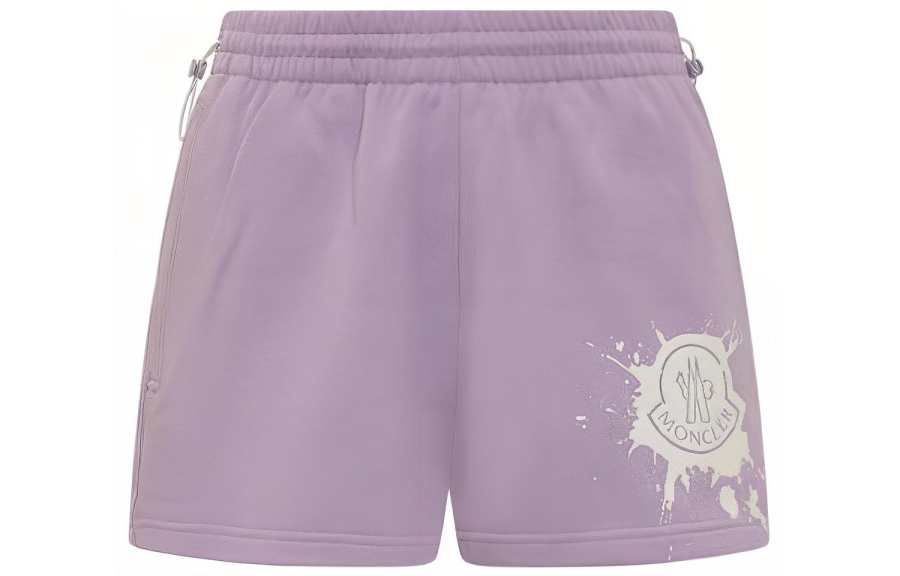 Moncler Moncler Logo Printed Elasticated Waist Shorts
