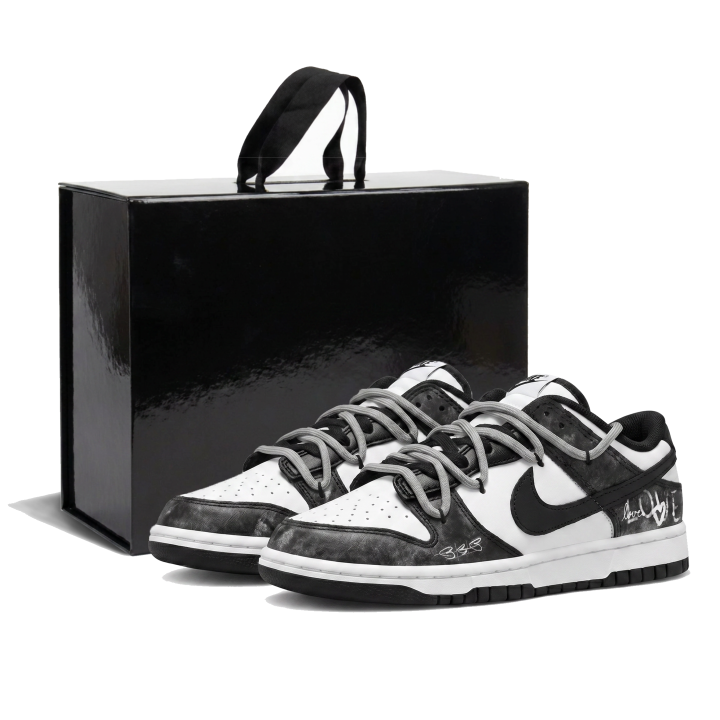 Nike Nike Dunk Skateboard Shoes Unisex Low Top Black White