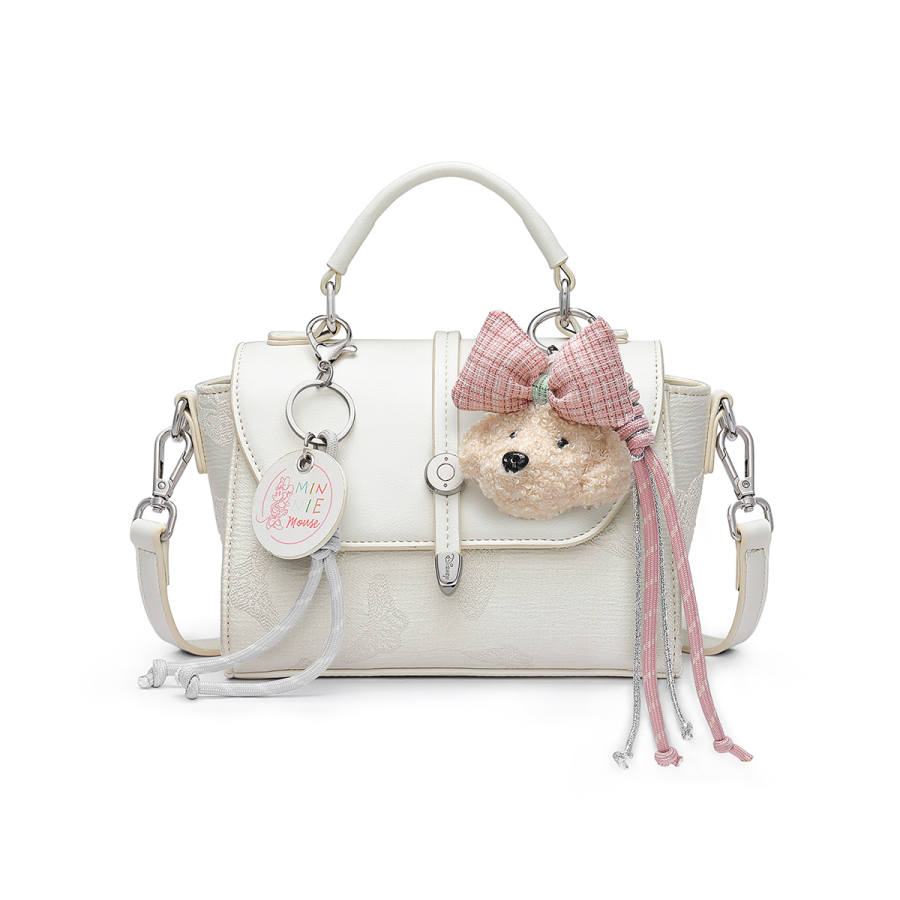 Disney Minnie Handbags White Charm Included