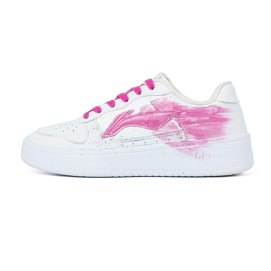 Li-Ning Li Ning Floating Boat Skateboard Shoes Women's Low Top Fuchsia
