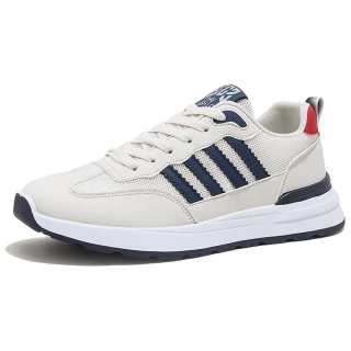 JBBCN Casual Shoes Men's Low Top Black Rice Color Block Patchwork