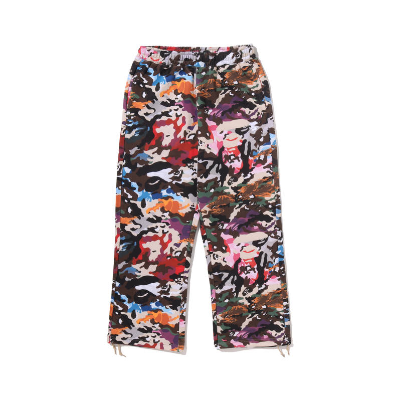 A BATHING APE FW26 Knitted Sweatpants Unisex Moderate Wide Leg Pants
