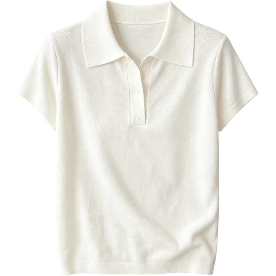 Sugarfunk Polo Shirts Women's Polo Collar Thin Straight Fit