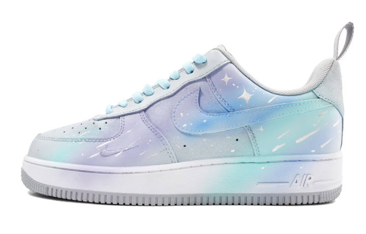 Nike Nike Air Force 1 Skateboard Shoes Men's Low Top Gray/Blue