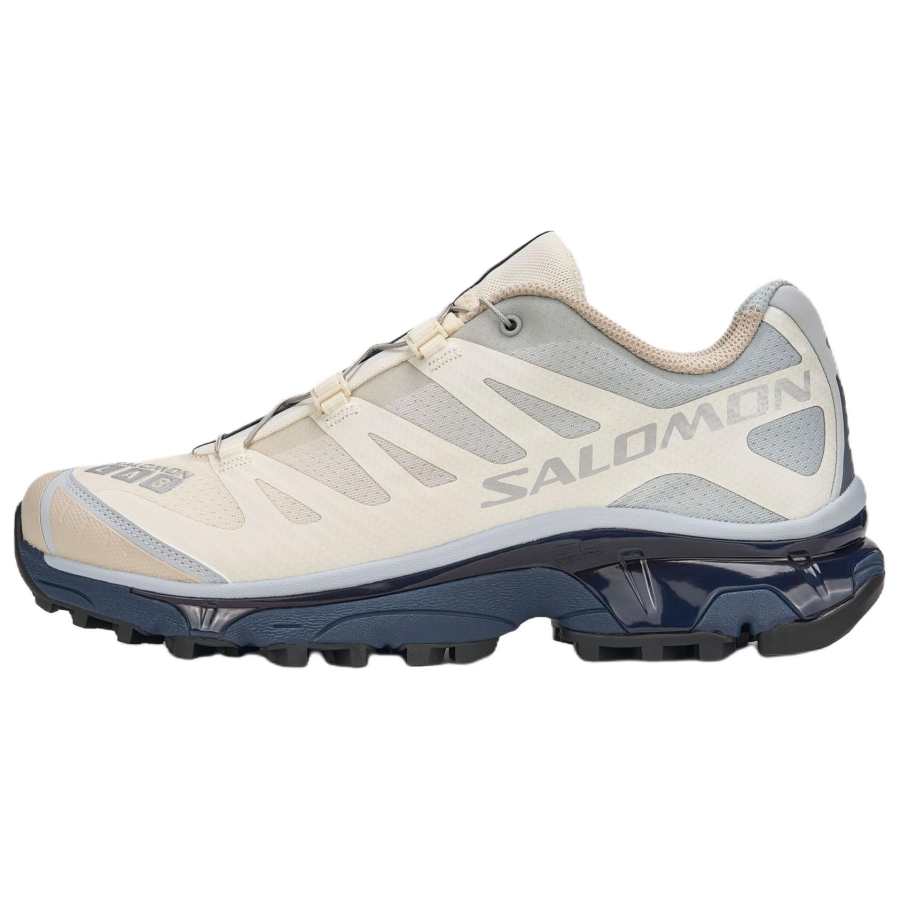 SALOMON XT 4 Running Shoes Unisex Low Top Pearl Gray Blue/Embossed Blue Gray/Vanilla