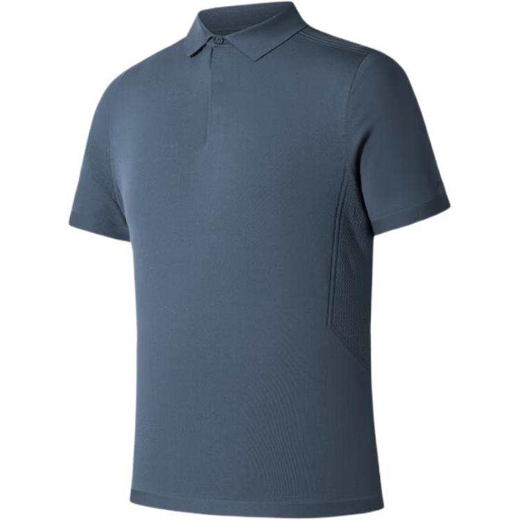 ANTA Champion All Weather Collection Polo Shirts Men's Empire Blue Lapel Moderate Straight Fit
