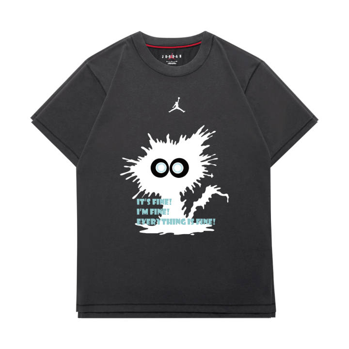 Jordan Jordan DIR FIT T Shirts Unisex Dark Gray Crew Neck Moderate