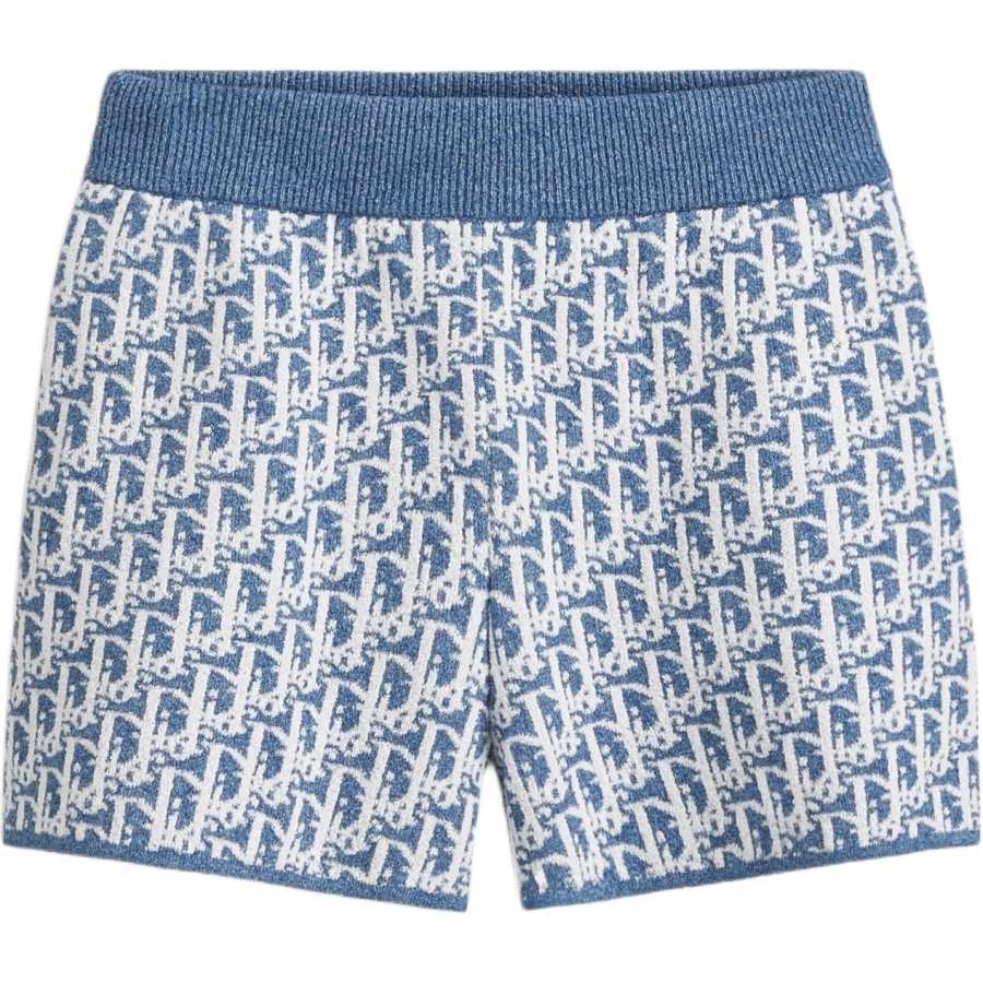 DIOR Dioriviera Casual Shorts Women's Blue Moderate Straight Fit Pants