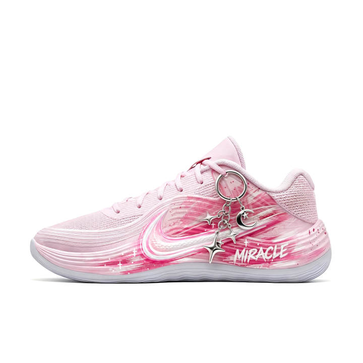 Nike Nike Precision 8 Basketball Shoes Men's Low Top Pink/White/Silver