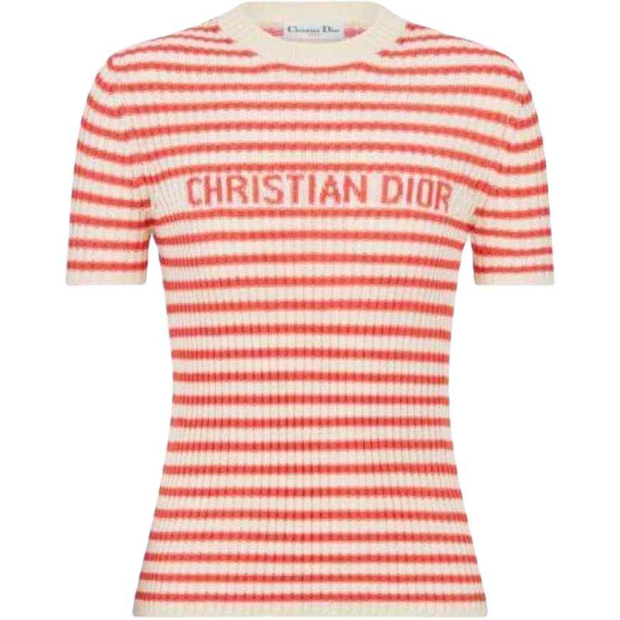 DIOR Knitwear Women's Red Crew Neck Moderate