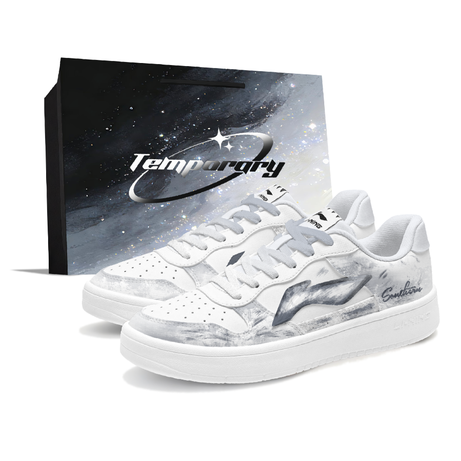 Li-Ning Li Ning Floating Boat Skateboard Shoes Men's Low Top Black/White/Gray