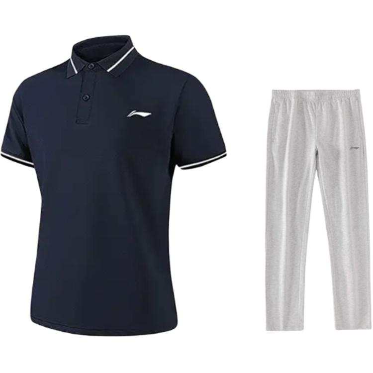 Li-Ning Li Ning Casual Sportswear Men's Polo Collar Moderate