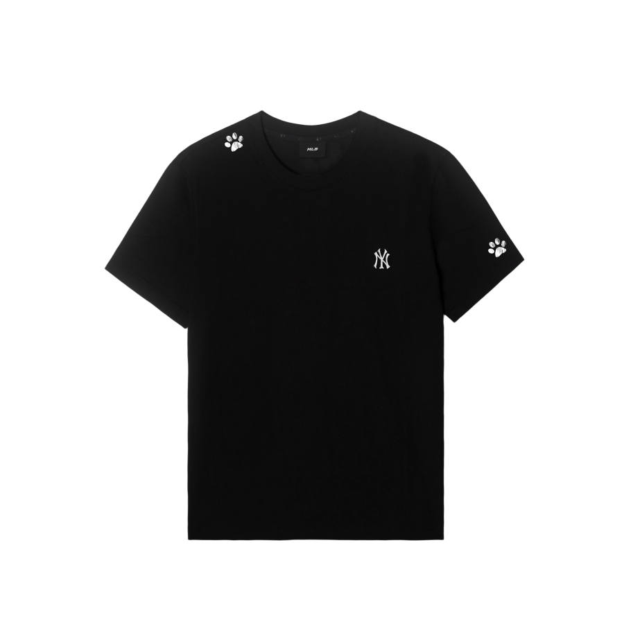 MLB T Shirts Unisex New York Yankees/Black Crew Neck Moderate Straight Fit