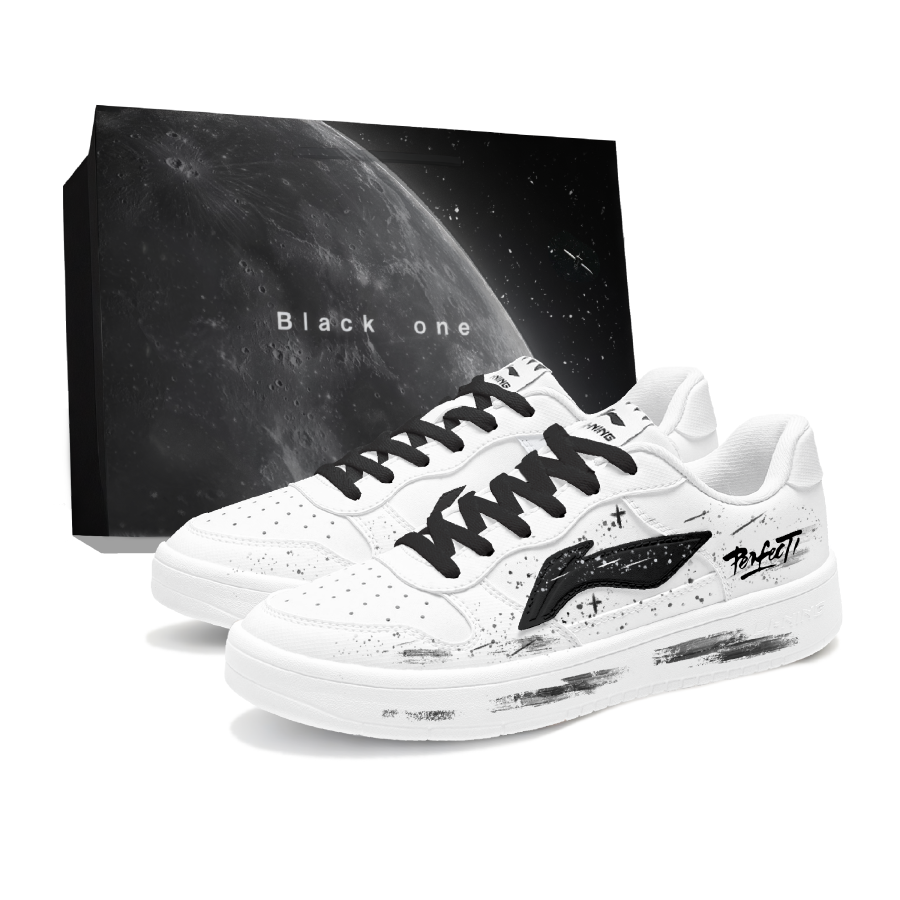Li-Ning Li Ning Floating Boat Skateboard Shoes Men's Low Top Black/White/Gray