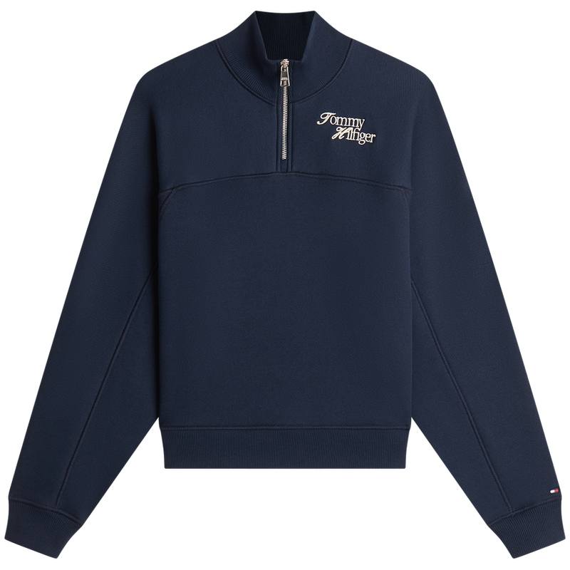 Tommy Hilfiger Sweatshirts Women's Navy Blue C1G Stand Collar Moderate