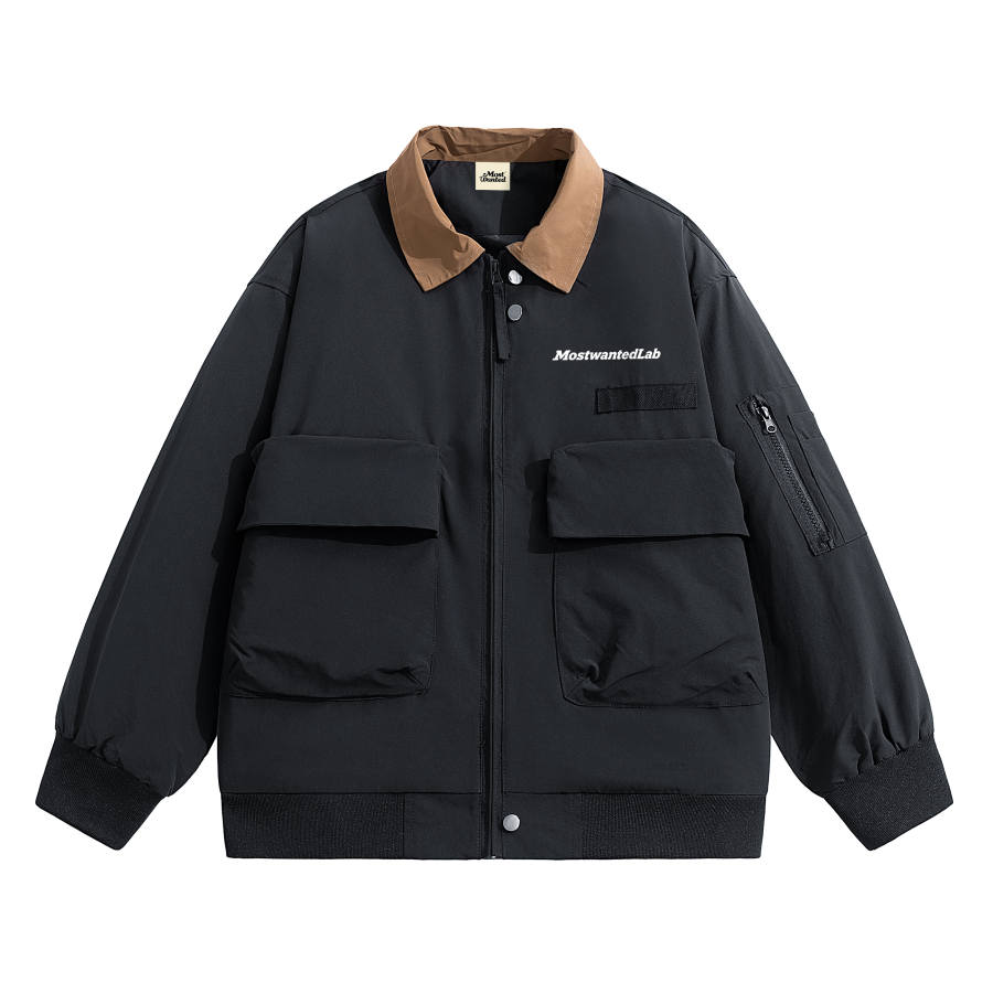 MostwantedLab Jackets Unisex Lapel Moderate Other