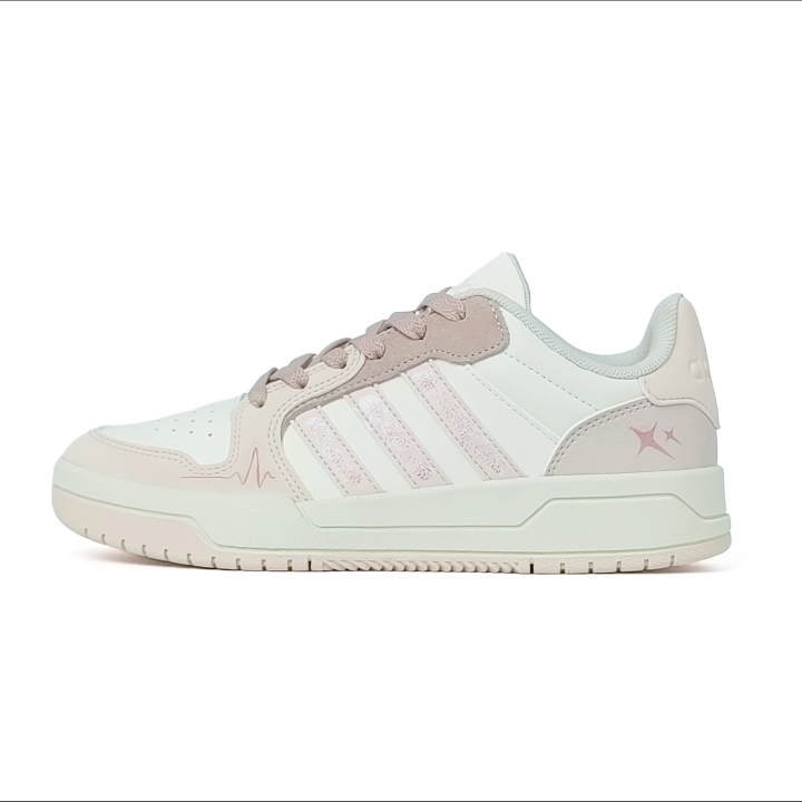 Adidas Adidas ENTRAP Skateboard Shoes Women's Low Top Ecru/Light Pink Purple