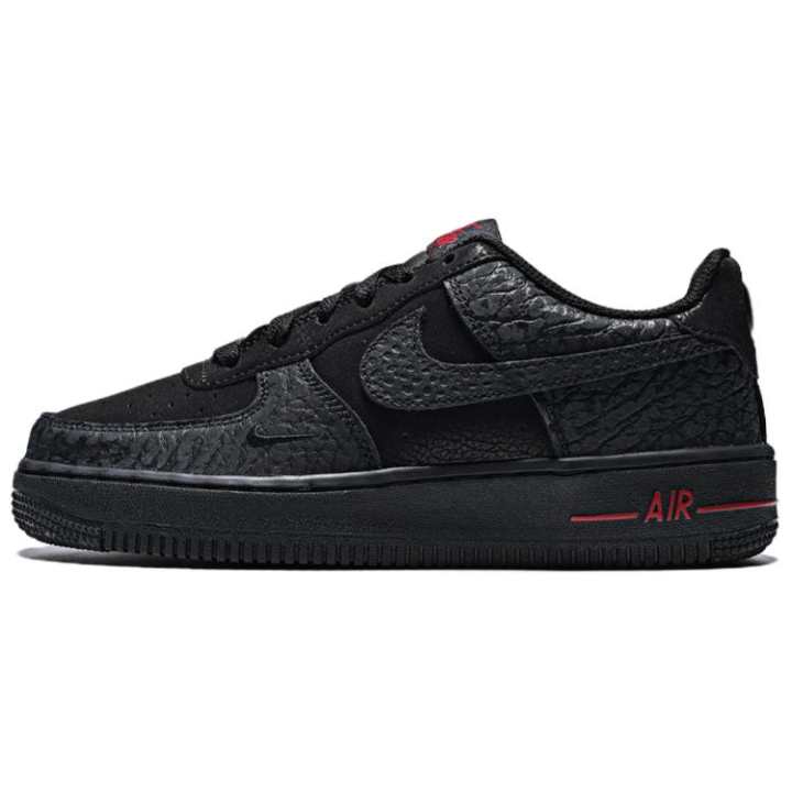 Nike Nike Air Force 1 Skateboard Shoes Unisex Low Top Black Red